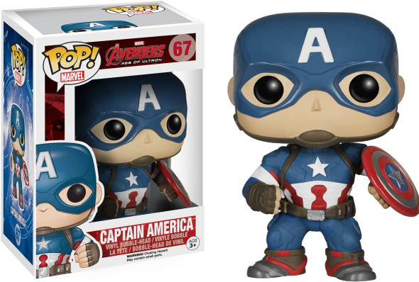 Funko Pop! Marvel 67 Avengers Age of Ultron Captain America Vinyl Bobble-Head