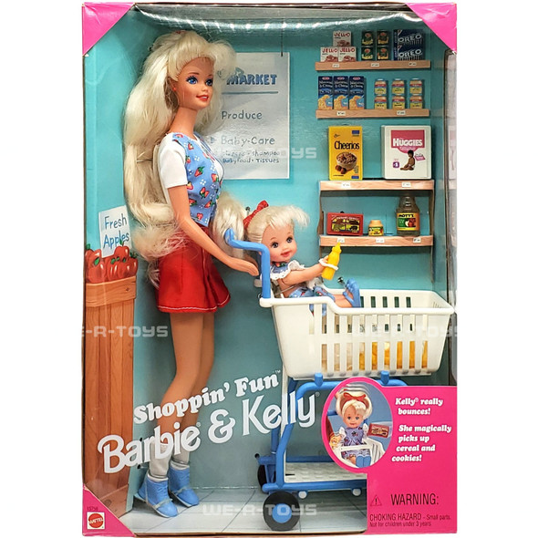 Shoppin' Fun Barbie & Kelly Dolls Playset 1995 Mattel 15756