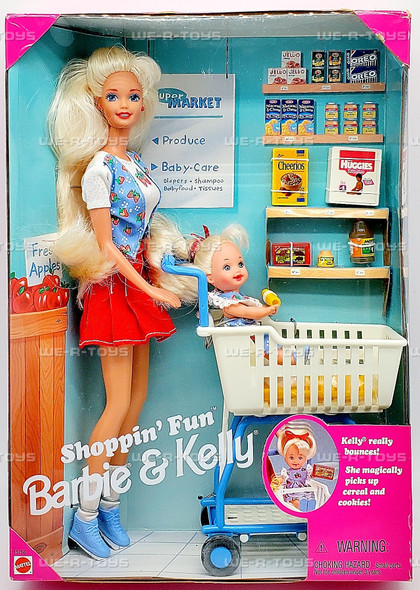 Shoppin' Fun Barbie & Kelly Dolls Playset 1995 Mattel 15756