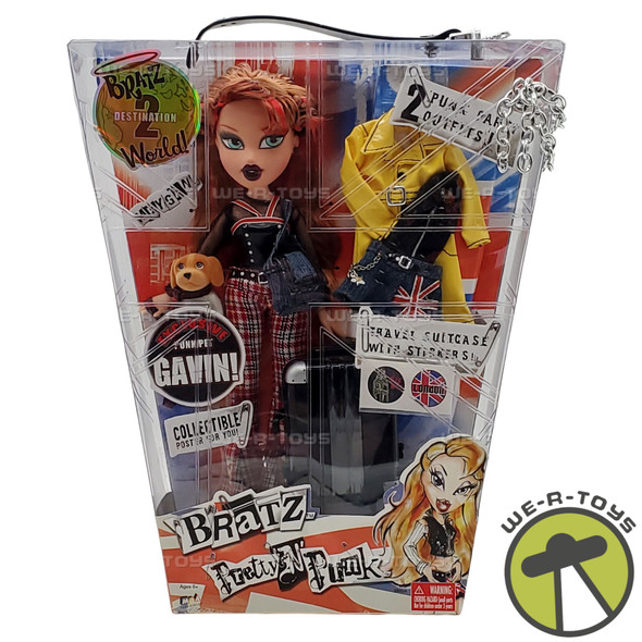 Bratz Pretty N' Punk Meygan Doll London w/ Gavin Pet Dog MGA Entertainment NEW