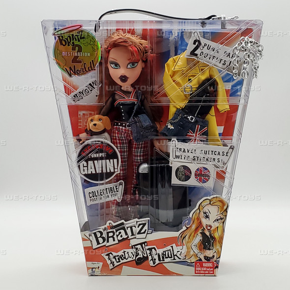 Bratz Pretty N' Punk Meygan Doll London w/ Gavin Pet Dog MGA Entertainment NEW