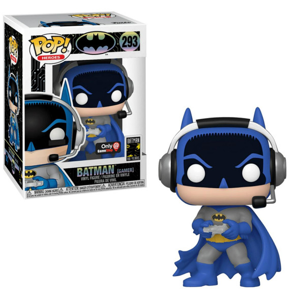 DC Funko Pop! Heroes 293 DC Gamer Batman GameStop Exclusive Vinyl Figure 2019