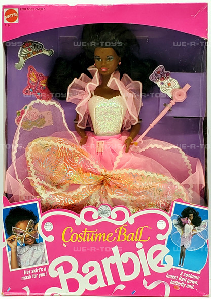 Costume Ball African American Barbie Doll 1990 Mattel 7134