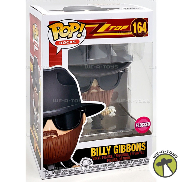 Funko POP Rocks 164 ZZ Top Flocked Billy Gibbons Vinyl Figure 2020