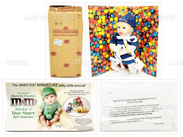 Ashton Drake Galleries Melt in Your Heart M&M Collection Navy Blue M&M Doll 2009