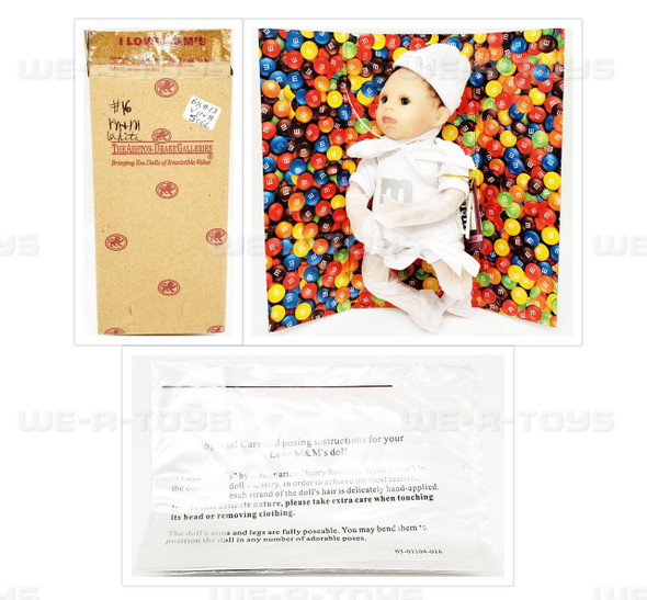 Ashton Drake Galleries Melt in Your Heart M&M Collection White M&M Baby Doll