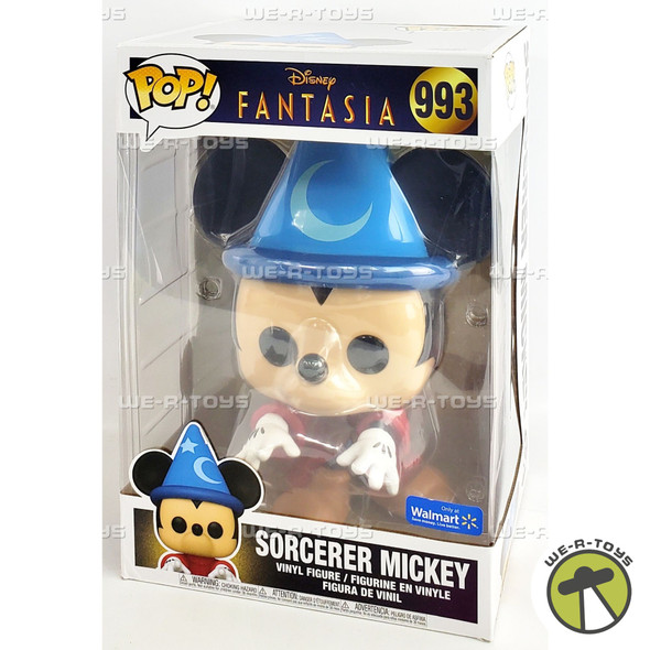 Funko Pop Disney 993 Fantasia Sorcerer Mickey 10" Vinyl Figure Walmart Exclusive