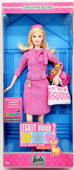 Legally Blonde 2 Barbie Doll Elle Woods & Bruiser 2003 Mattel B9234
