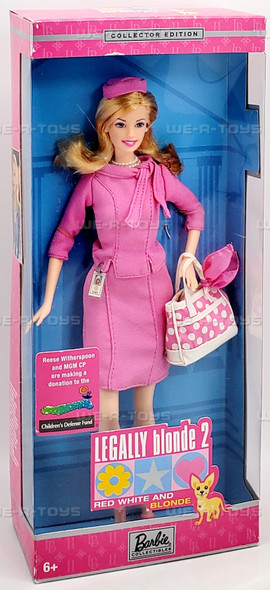 Legally Blonde 2 Barbie Doll Elle Woods & Bruiser 2003 Mattel B9234
