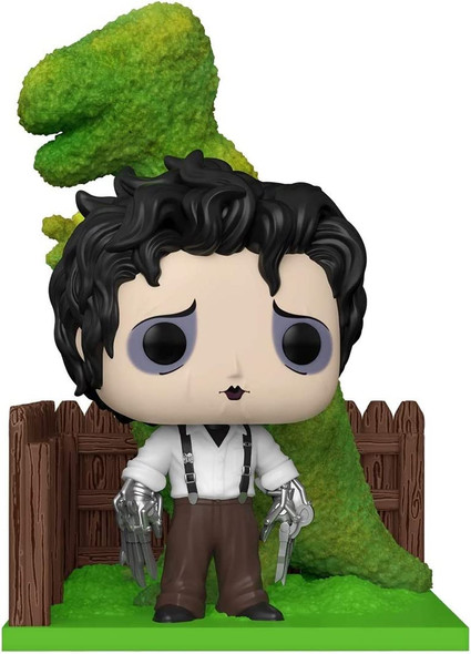 Funko Pop Movies 985 Edward Scissorhands with Dinosaur Shrub Deluxe Vinyl Figure
