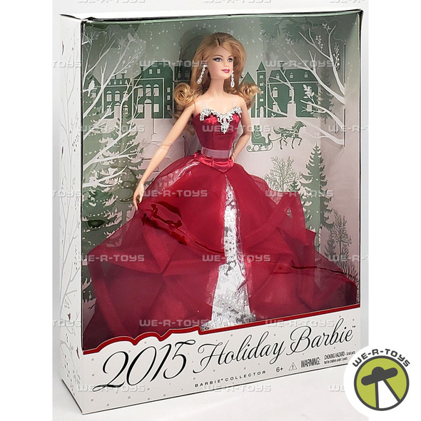 2015 Holiday Barbie Doll Blonde 2014 Mattel CHR76