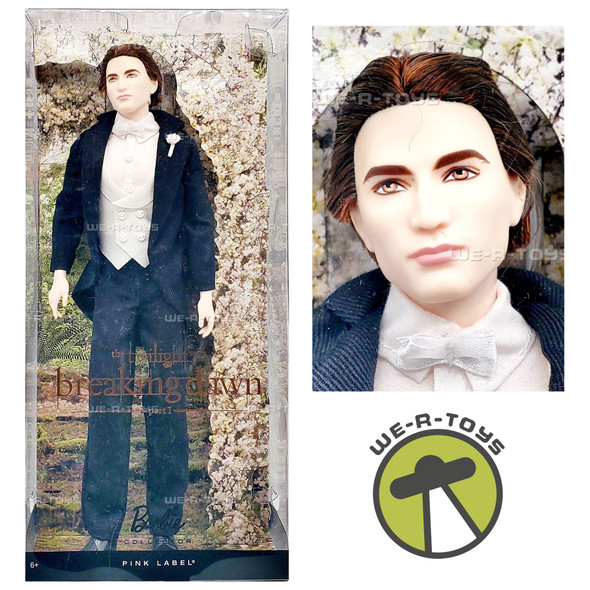 Twilight Breaking Dawn Part 1 Groom Edward Barbie Doll Pink Label T7652