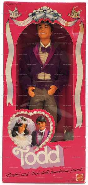 Barbie & Ken's Handsome Friend Todd Doll He's a Groom Mattel 1982 #4253
