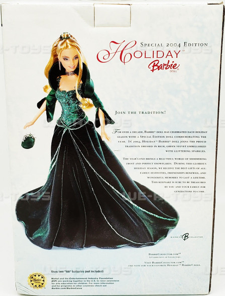  Barbie Holiday 9" Porcelain Anniversary Clock Special Edition Kmart Exclusive 