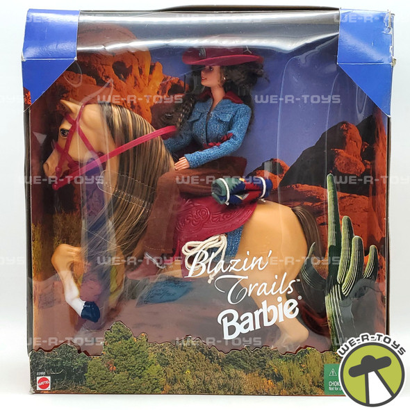 Barbie Blazin' Trails Doll Gift Set with Blaze the Horse Mattel 1999 No. 23888