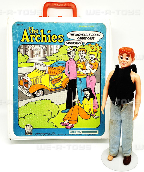 Archie Comics 1975 Marx Toys Archie Doll & Case Archie Enterprises USED