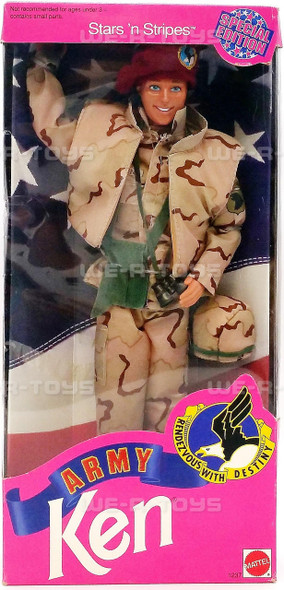  Barbie Army Ken Stars 'n Stripes Special Edition Doll 1992 Mattel #1237 
