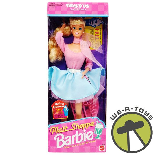 Malt Shoppe Barbie Doll Toys R Us Limited Edition 1992 Mattel No. 4581 NRFB