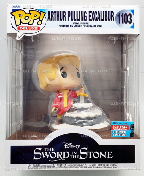 Funko POP Deluxe Disney Sword in the Stone Arthur Pulling Excalibur 1103 Figure