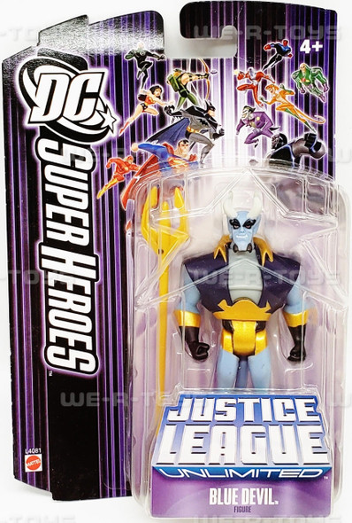  DC Superheroes Justice League Unlimited Blue Devil Action Figure Mattel 2007 NEW 