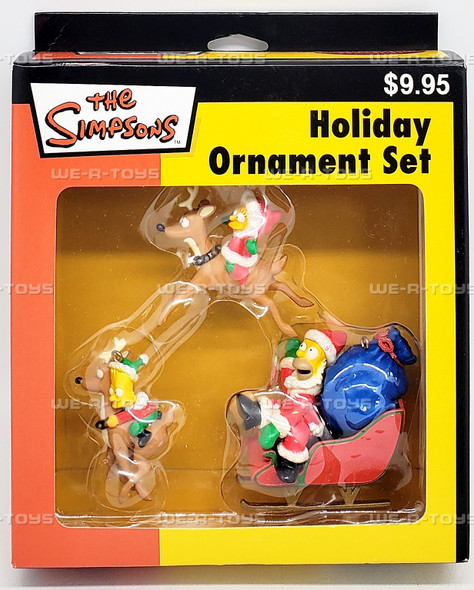 The Simpsons Heirloom Ornament Collection Holiday Ornament Set Carlton Cards NEW