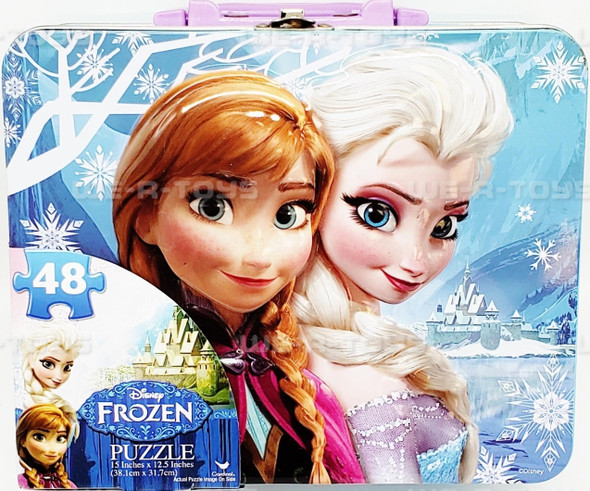 Disney Frozen Puzzle With Lunchbox Case Cardinal Games #28849 NEW