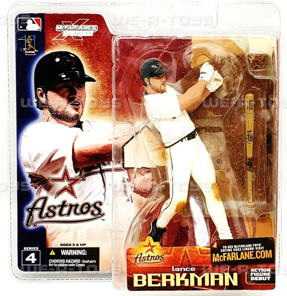 MLB Series 4 Astros #17 Lance Berkman Action Figure McFarlane 2003 NEW