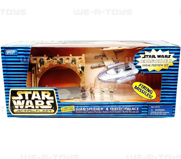Star Wars Action Fleet Gian Speeder & Theed Palace Vehicle Play Set With Figures