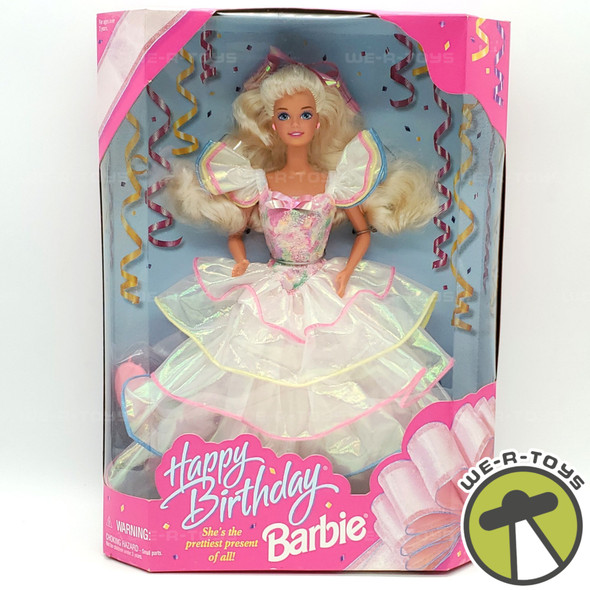 Happy Birthday Barbie Doll She's The Prettiest Present of All 1995 Mattel #14649