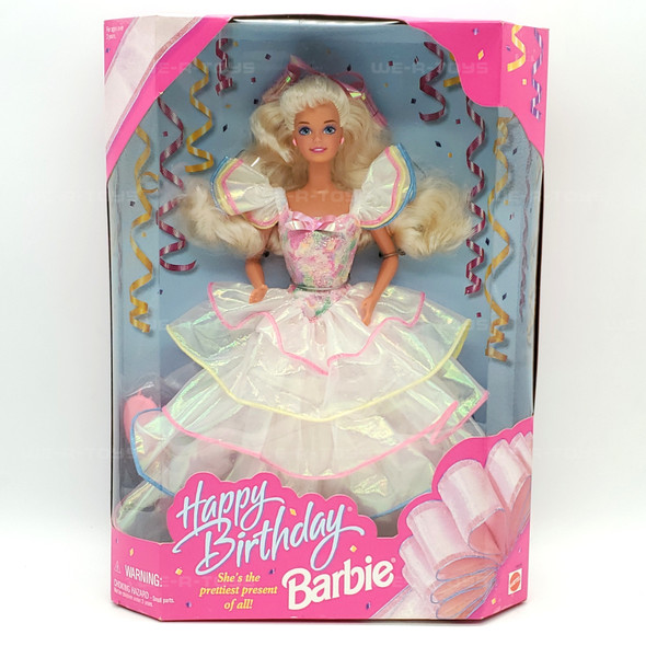 Happy Birthday Barbie Doll She's The Prettiest Present of All 1995 Mattel #14649