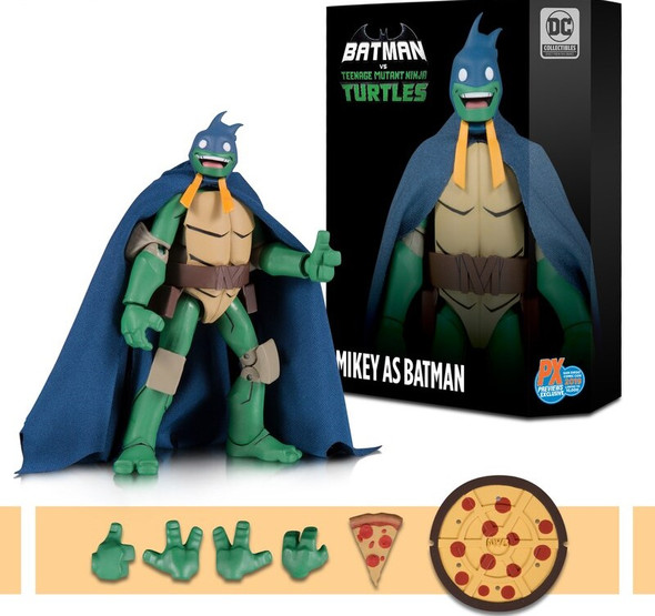 DC Collectibles Batman vs TMNT Michelangelo as Batman Figure SDCC 2019 Exclusive