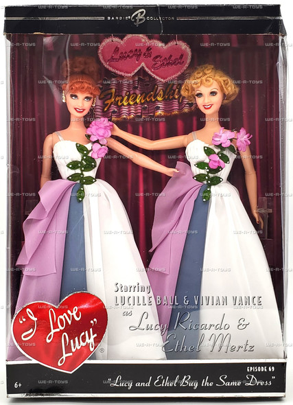 Barbie Doll Lucy and Ethel Buy the Same Dress Dolls Episode 69 Mattel #K8670