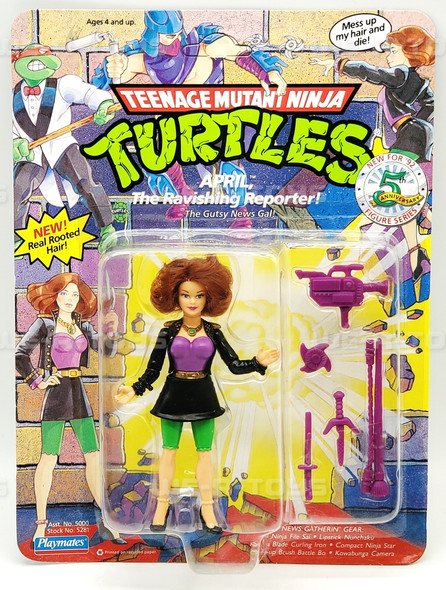 TMNT Teenage Mutant Ninja Turtles April O'Neil Action Figure 1990