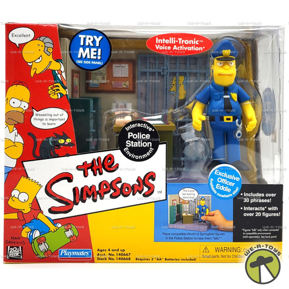 The Simpsons Interactive Police Station Environment Action Figure Playset