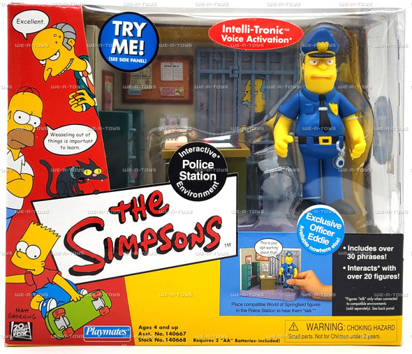 The Simpsons Interactive Police Station Environment Action Figure Playset