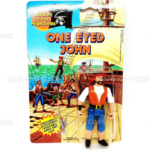 Pirates of the High Seas One Eyed John Action Figure Imperial Toy Corp #8043F