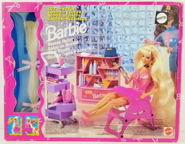 Cut and Style BARBIE Doll w Attachable Hair (1994) - We-R-Toys