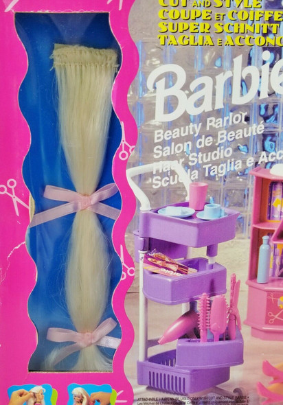 Barbie Beauty Parlor Cut and Style 1994 Mattel 67183 with Attachable Hair NRFB