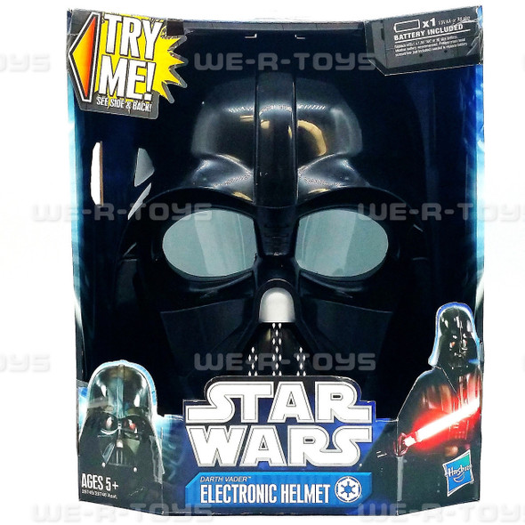 Star Wars Darth Vader Electronic Helmet Half Mask Hasbro 2011 No. 29749 NRFB