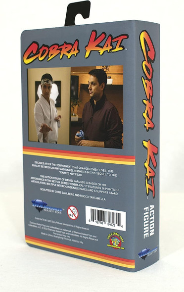 Karate Kid Cobra Kai Daniel LaRusso SDCC 2022 Exclusive 7" Action Figure VHS Clamshell Box