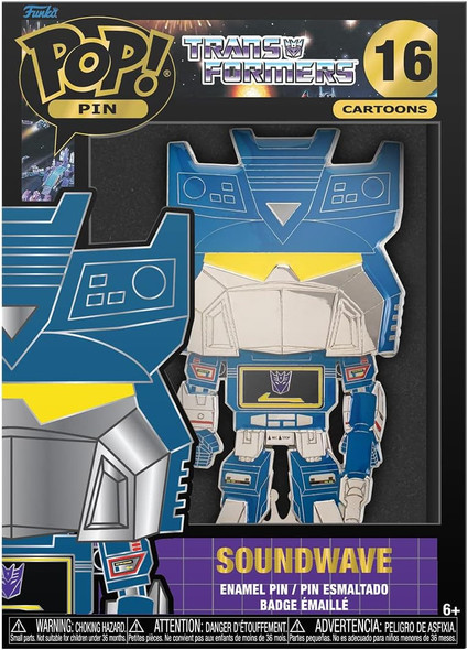 Transformers Funko Pop! Pins Transformers Soundwave Cartoons #16 Enamel Pin