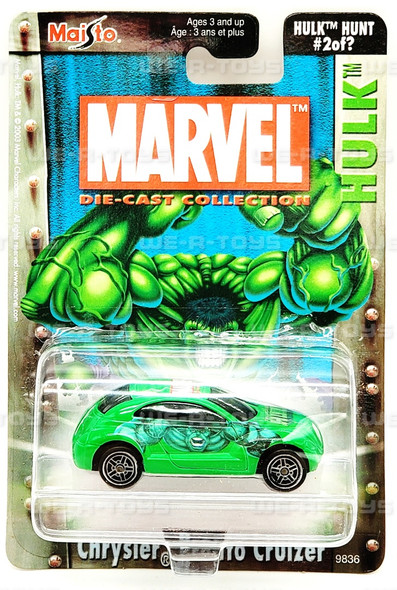 Maisto Marvel Die-Cast Collection Hulk Hunt #2 Chrysler Pronto Cruizer NRFP