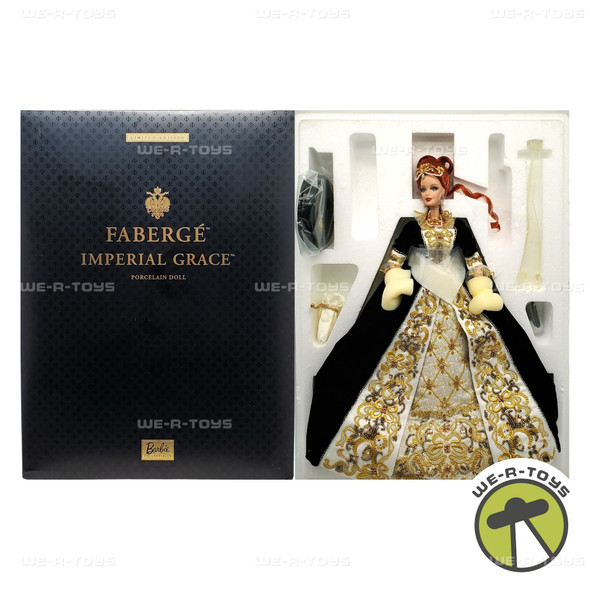 Faberge Imperial Grace Porcelain Barbie Doll Limited Edition 2001 Mattel 52738