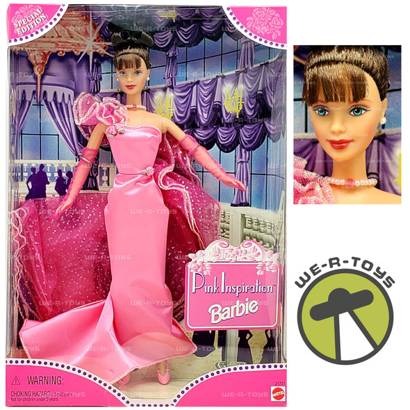Pink Inspiration Barbie Doll Brunette Special Edition 1998 Mattel 21721