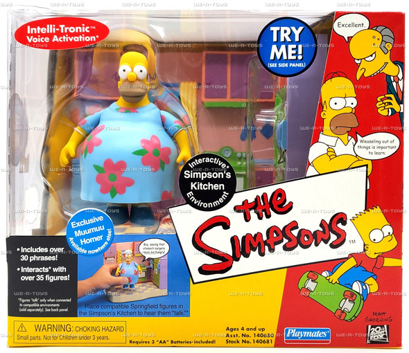 Interactive Simpson's Kitchen Environment Action Figure Playset #140681