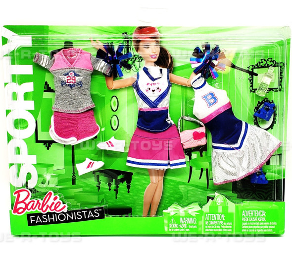 Barbie Fashionistas Sporty 3 Outfit Fashion Set 2010 Mattel #R6814 NEW