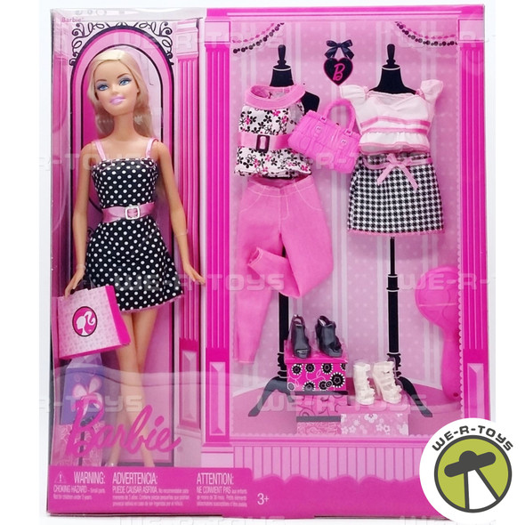 Barbie Pink Series Doll & Fashion Gift Set 2008 Mattel #P1708 NEW