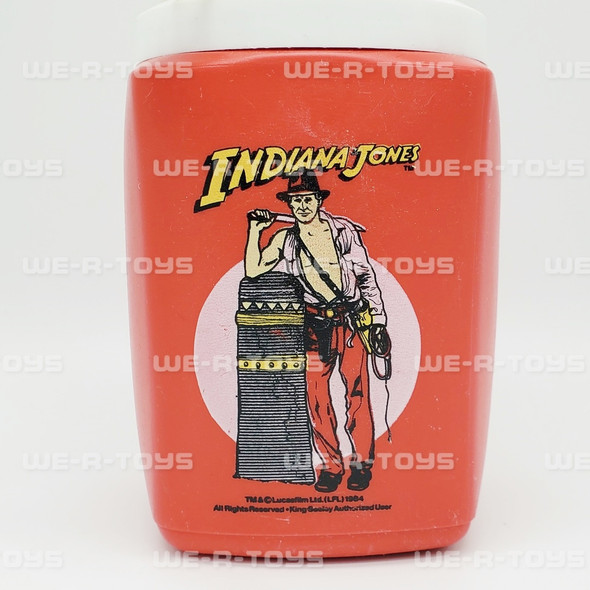 Indiana Jones 1984 Thermos Cup Lucasfilm Thermal Cup King Seeley USED