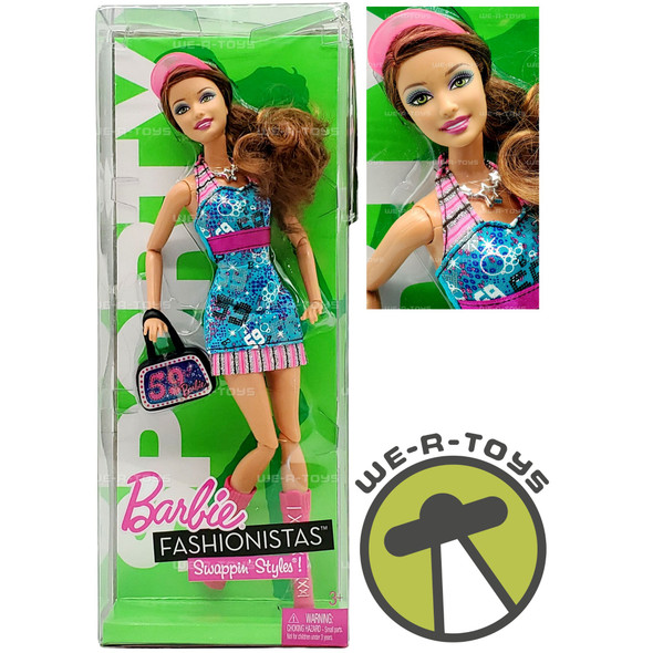 Barbie Fashionistas Sporty Swappin' Styles Doll 2010 Mattel T7412