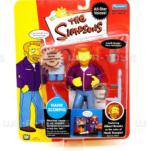 The Simpsons All-Star Voices Interactive Figure Hank Scorpio Playmates #99417